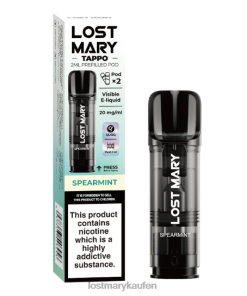 LOST MARY Großhandel - P6LVB170 grüne Minze LOST MARY Tappo vorgefüllte Kapseln – 20 mg – 2 Stück