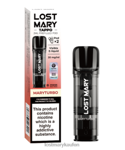LOST MARY Großhandel - P6LVB179 Maryturbo LOST MARY Tappo vorgefüllte Kapseln – 20 mg – 2 Stück