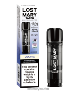 LOST MARY Vape Kaufen - P6LVB178 USA-Mix LOST MARY Tappo vorgefüllte Kapseln – 20 mg – 2 Stück