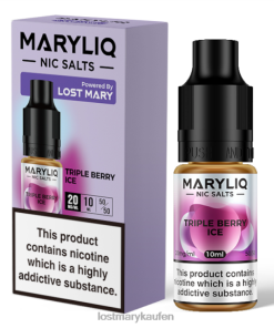 LOST MARY Vape Österreich Kaufen - P6LVB211 dreifaches Beereneis LOST MARY Maryliq-Nic-Salze – 10 ml