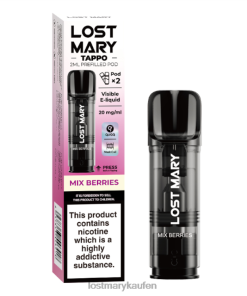 LOST MARY Wien Kaufen - P6LVB177 Beeren mischen LOST MARY Tappo vorgefüllte Kapseln – 20 mg – 2 Stück
