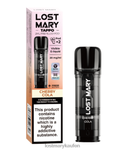 LOST MARY Österreich - P6LVB173 Kirschcola LOST MARY Tappo vorgefüllte Kapseln – 20 mg – 2 Stück
